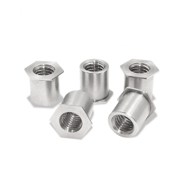 Custom M2 M2.5 M3 M4 M5 M6 M8 UNC UNF self-clinching standoffs with through hole stainless zinc nickel plated steel SO SOS SOA